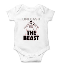 Load image into Gallery viewer, Gym Beast Kids Romper For Baby Boy/Girl-White-Ektarfa.online
