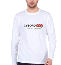 Load image into Gallery viewer, CYBORG009 CALL OF JUSTICE Full Sleeves T-Shirt for Men-White-Ektarfa.online
