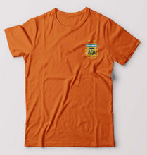 Load image into Gallery viewer, Argentina Football T-Shirt for Men-S(38 Inches)-Orange-Ektarfa.online
