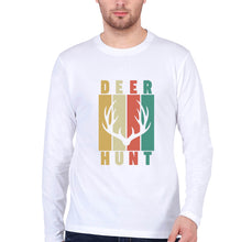 Load image into Gallery viewer, Deer Full Sleeves T-Shirt for Men-White-Ektarfa.online

