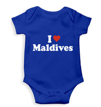 Load image into Gallery viewer, I Love Maldives Kids Romper For Baby Boy/Girl-0-5 Months(18 Inches)-Royal Blue-Ektarfa.online
