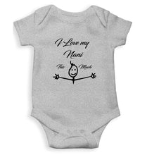 Load image into Gallery viewer, I Love my Nani Kids Romper For Baby Boy/Girl-0-5 Months(18 Inches)-Grey-Ektarfa.online
