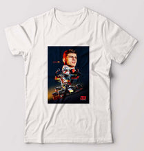 Load image into Gallery viewer, Max Verstappen T-Shirt for Men-S(38 Inches)-White-Ektarfa.online
