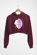 Load image into Gallery viewer, Frida Kahlo Crop HOODIE FOR WOMEN-Maroon-Ektarfa.online
