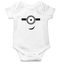 Load image into Gallery viewer, Minion Smile Kids Romper For Baby Boy/Girl-0-5 Months(18 Inches)-White-Ektarfa.online
