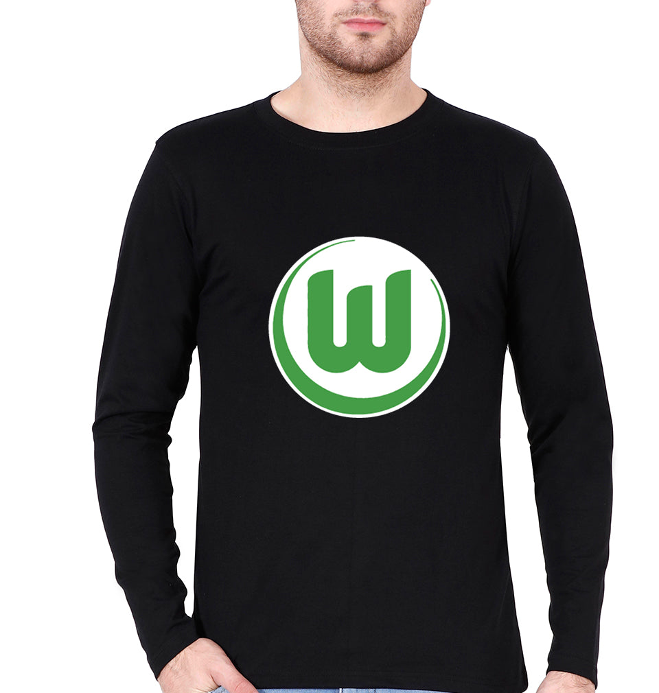 Wolfsburg Full Sleeves T-Shirt for Men-Black-Ektarfa.online