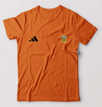 Load image into Gallery viewer, Argentina Football T-Shirt for Men-S(38 Inches)-Orange-Ektarfa.online
