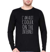 Load image into Gallery viewer, Internet Full Sleeves T-Shirt for Men-Black-Ektarfa.online
