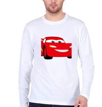 Load image into Gallery viewer, Lightning McQueen Full Sleeves T-Shirt for Men-White-Ektarfa.online
