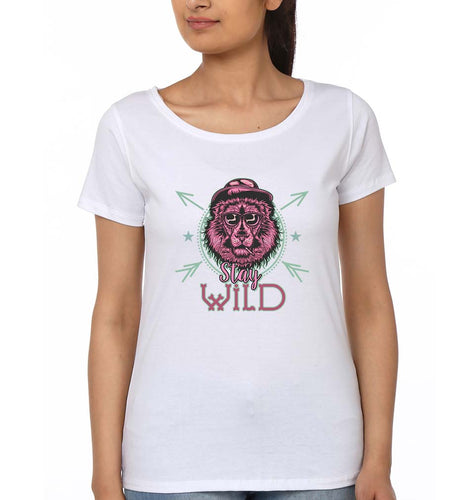 Stay Wild T-Shirt for Women-White-Ektarfa.online