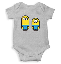 Load image into Gallery viewer, Minion Illustrator Kids Romper For Baby Boy/Girl-0-5 Months(18 Inches)-Grey-Ektarfa.online
