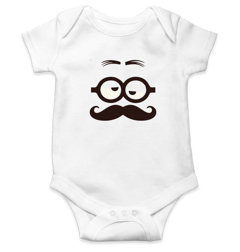 Minion Kids Romper For Baby Boy/Girl-0-5 Months(18 Inches)-White-Ektarfa.online