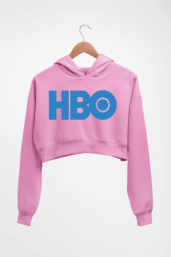 HBO Crop HOODIE FOR WOMEN-Light Baby Pink-Ektarfa.online