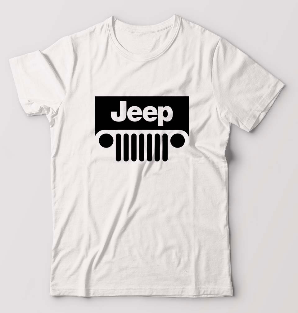 Jeep T-Shirt for Men-S(38 Inches)-White-Ektarfa.online