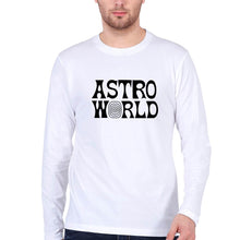 Load image into Gallery viewer, Astroworld Travis Scott Full Sleeves T-Shirt for Men-S(38 Inches)-White-Ektarfa.online
