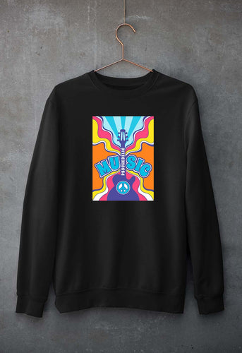 Psychedelic Unisex Sweatshirt for Men/Women-Black-Ektarfa.online