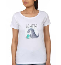 Load image into Gallery viewer, Dinosaur T-Shirt for Women-XS(32 Inches)-White-Ektarfa.online
