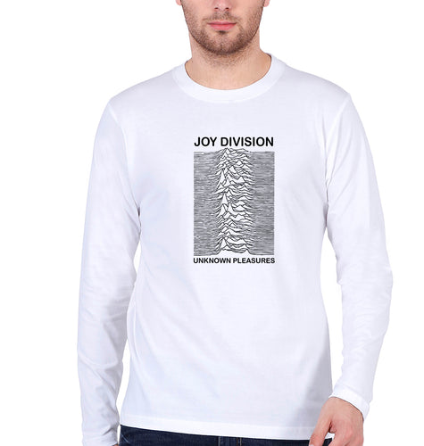 Joy Division Full Sleeves T-Shirt for Men-White-Ektarfa.online