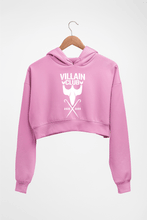 Load image into Gallery viewer, Villain Club Crop HOODIE FOR WOMEN-Light Baby Pink-Ektarfa.online
