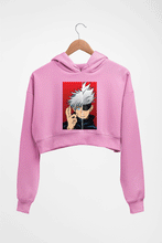 Load image into Gallery viewer, Sukuna Anime Crop HOODIE FOR WOMEN-Light Baby Pink-Ektarfa.online
