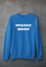 Load image into Gallery viewer, Impulsively Innocent Unisex Sweatshirt for Men/Women-S(40 Inches)-Royal Blue-Ektarfa.online
