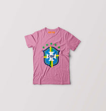 Load image into Gallery viewer, Brazil Football Kids T-Shirt for Boy/Girl-0-1 Year(20 Inches)-Pink-Ektarfa.online
