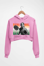 Load image into Gallery viewer, Saina Nehwal Crop HOODIE FOR WOMEN-Light Baby Pink-Ektarfa.online
