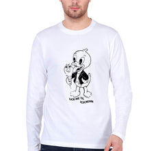 Load image into Gallery viewer, Domrebel Duck Full Sleeves T-Shirt for Men-S(38 Inches)-White-Ektarfa.online
