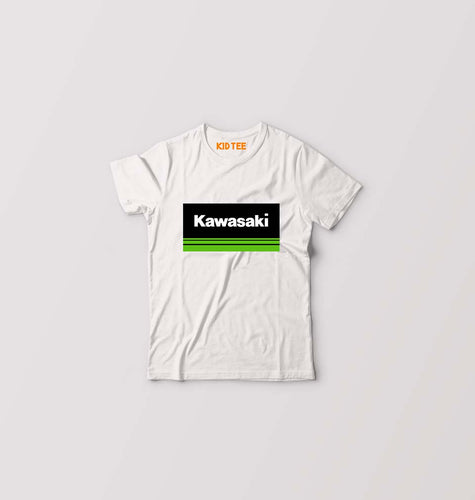 Kawasaki Kids T-Shirt for Boy/Girl-White-Ektarfa.online
