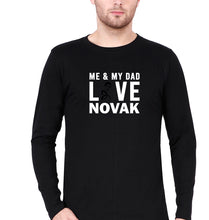 Load image into Gallery viewer, Love Novak Djokovic Tennis Full Sleeves T-Shirt for Men-Black-Ektarfa.online
