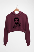 Load image into Gallery viewer, Pablo Escobar Crop HOODIE FOR WOMEN-Maroon-Ektarfa.online
