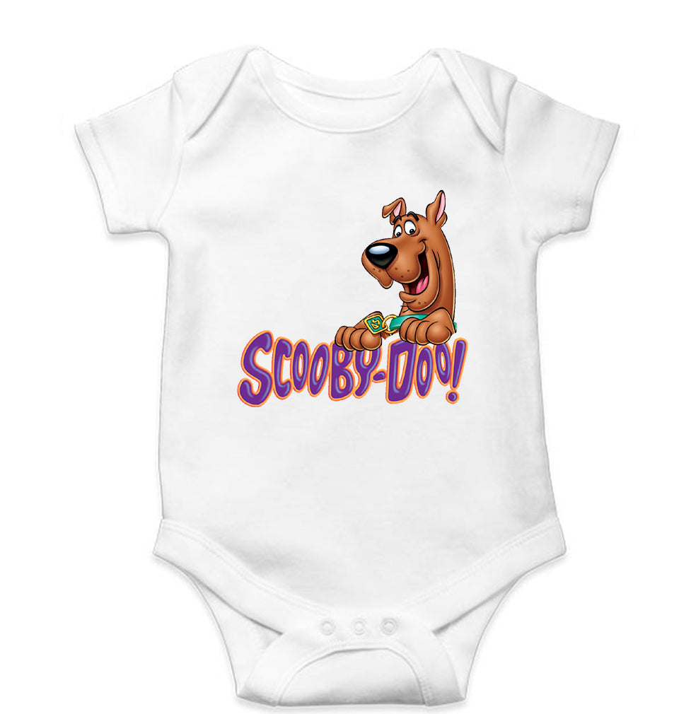 Scooby Doo Kids Romper For Baby Boy/Girl-0-5 Months(18 Inches)-White-Ektarfa.online