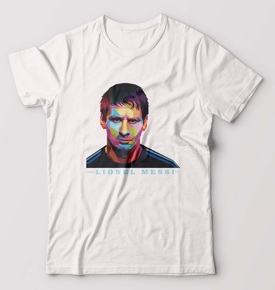 Messi T-Shirt for Men-White-Ektarfa.online