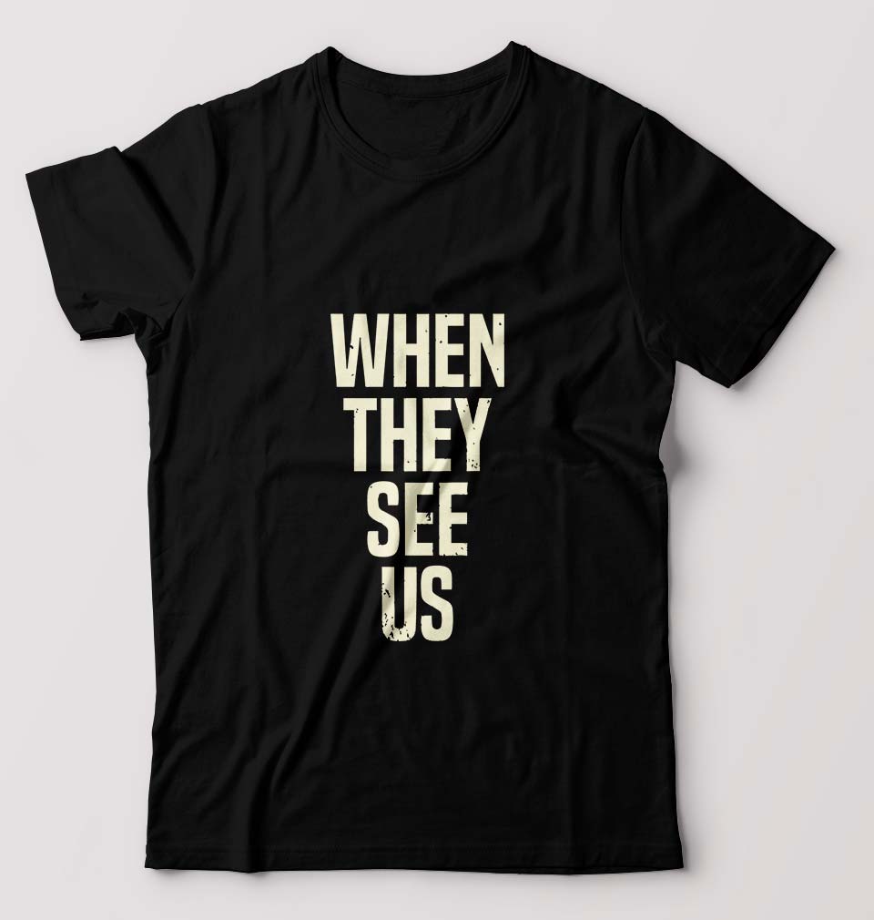When They See Us T-Shirt for Men-Black-Ektarfa.online