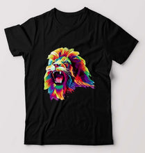 Load image into Gallery viewer, Lion T-Shirt for Men-Black-Ektarfa.online
