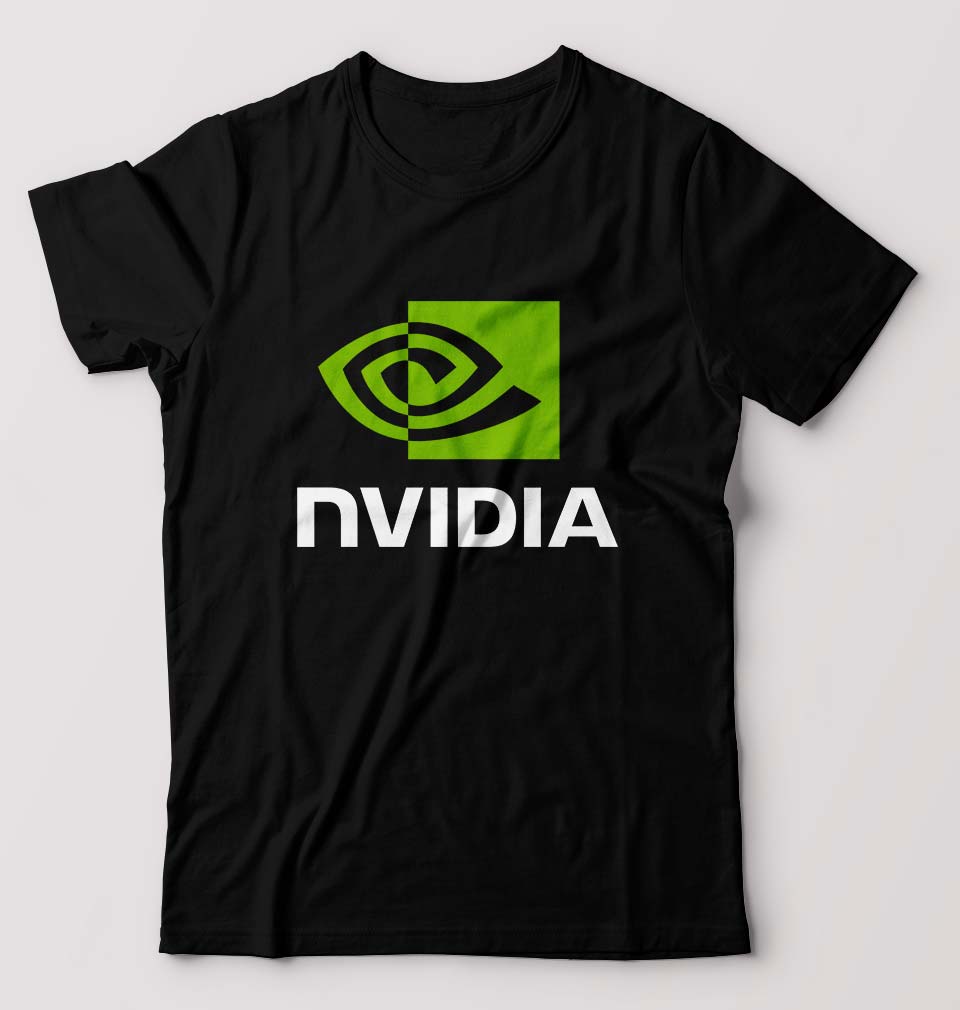 Nvidia T-Shirt for Men-S(38 Inches)-Black-Ektarfa.online