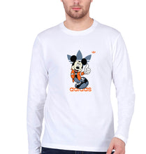 Load image into Gallery viewer, Mickey Full Sleeves T-Shirt for Men-White-Ektarfa.online
