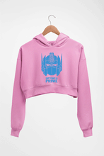 Load image into Gallery viewer, Optimus Prime Crop HOODIE FOR WOMEN-Light Baby Pink-Ektarfa.online
