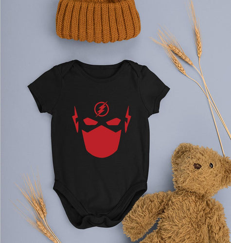 Flash Superhero Kids Romper For Baby Boy/Girl-Black-Ektarfa.online