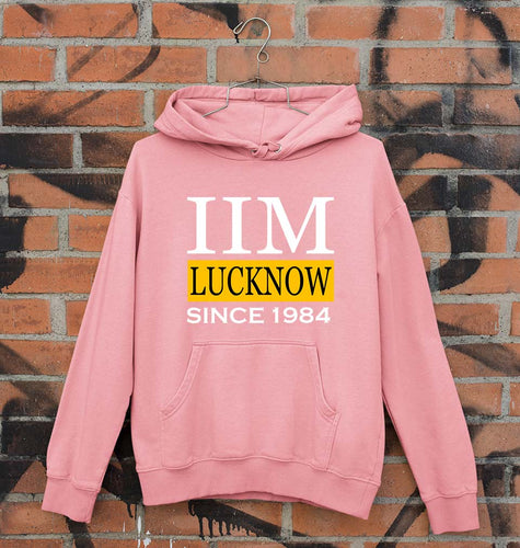 IIM Lucknow Unisex Hoodie for Men/Women-S(40 Inches)-Light Pink-Ektarfa.online