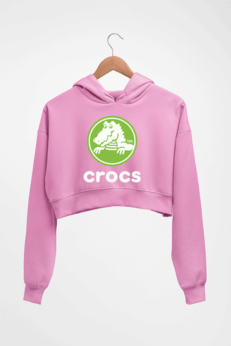 Crocs Crop HOODIE FOR WOMEN-Light Baby Pink-Ektarfa.online
