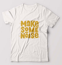 Load image into Gallery viewer, Make Some Noise T-Shirt for Men-S(38 Inches)-White-Ektarfa.online

