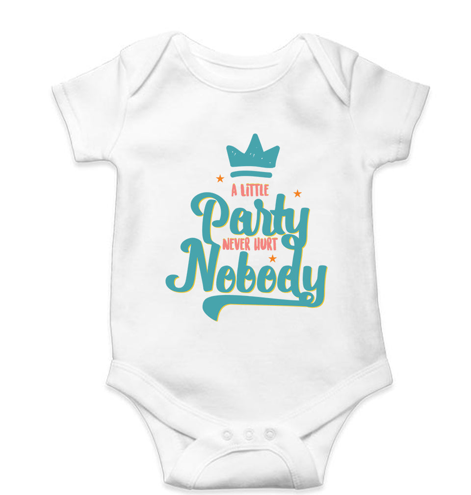 Party Kids Romper For Baby Boy/Girl-0-5 Months(18 Inches)-White-Ektarfa.online