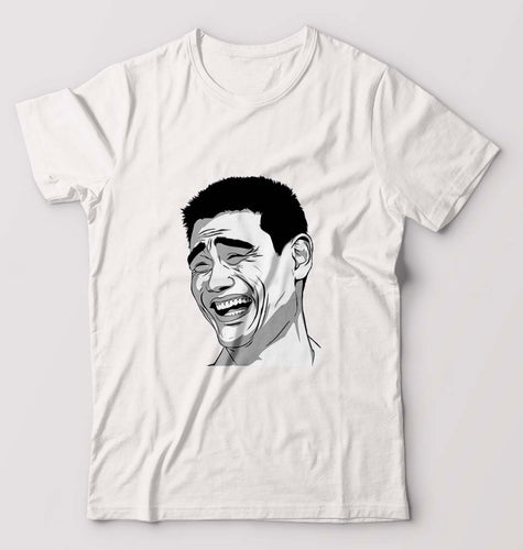Yao Ming Face(Bitch Please) T-Shirt for Men-White-Ektarfa.online