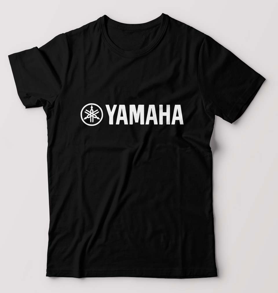 Yamaha T-Shirt for Men-S(38 Inches)-Black-Ektarfa.online