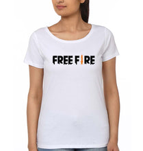 Load image into Gallery viewer, Free Fire T-Shirt for Women-XS(32 Inches)-White-Ektarfa.online
