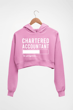 Load image into Gallery viewer, Chartered Accountants(CA) In Progress Crop HOODIE FOR WOMEN-Light Baby Pink-Ektarfa.online
