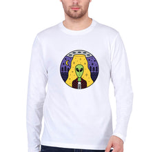 Load image into Gallery viewer, Alien Full Sleeves T-Shirt for Men-White-Ektarfa.online
