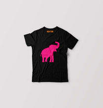 Load image into Gallery viewer, Pink Elephant Kids T-Shirt for Boy/Girl-Black-Ektarfa.online
