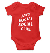 Load image into Gallery viewer, Anti Social Social Club Kids Romper For Baby Boy/Girl-0-5 Months(18 Inches)-RED-Ektarfa.online
